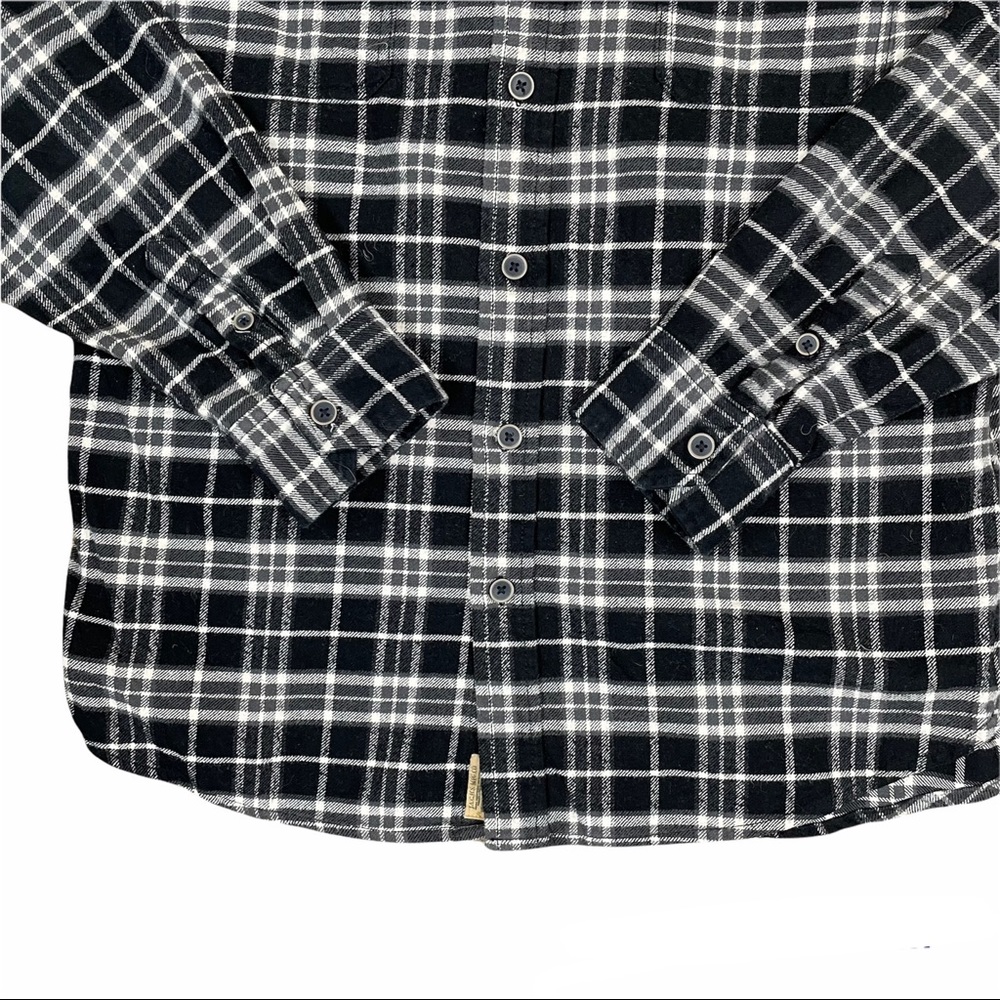 Jachs Black Plaid Button Down Flannel Shirt - Picture 8 of 10
